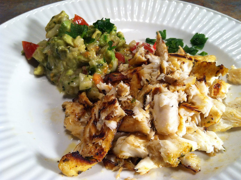 White fish deconstructed tacos